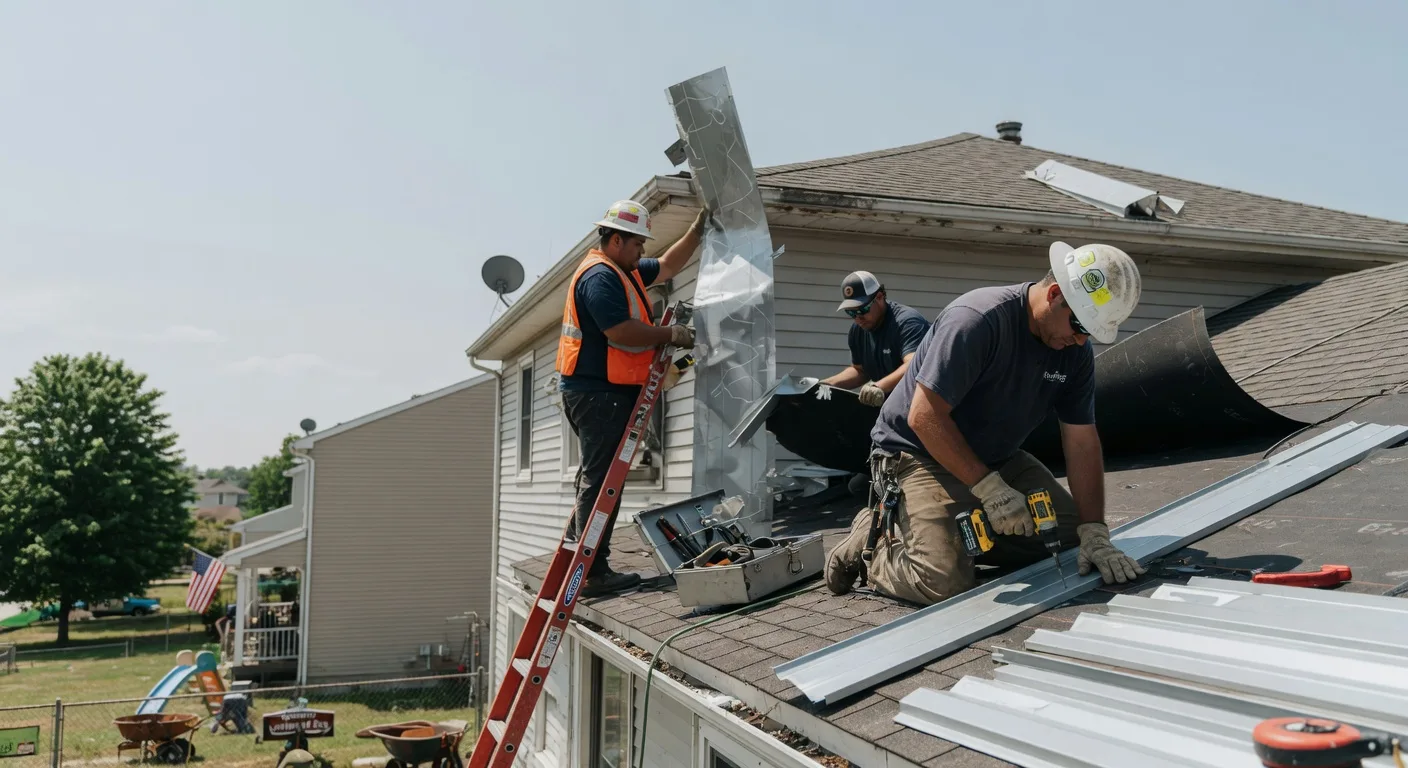 Metal Roof Repair in Carle Place, NY